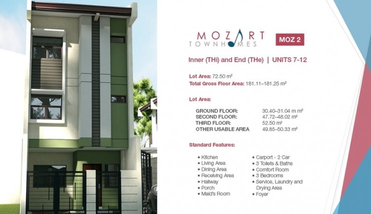 Photo 2 of MOZART TOWNHOMES: MOZ 2 INNER AND END UNIT